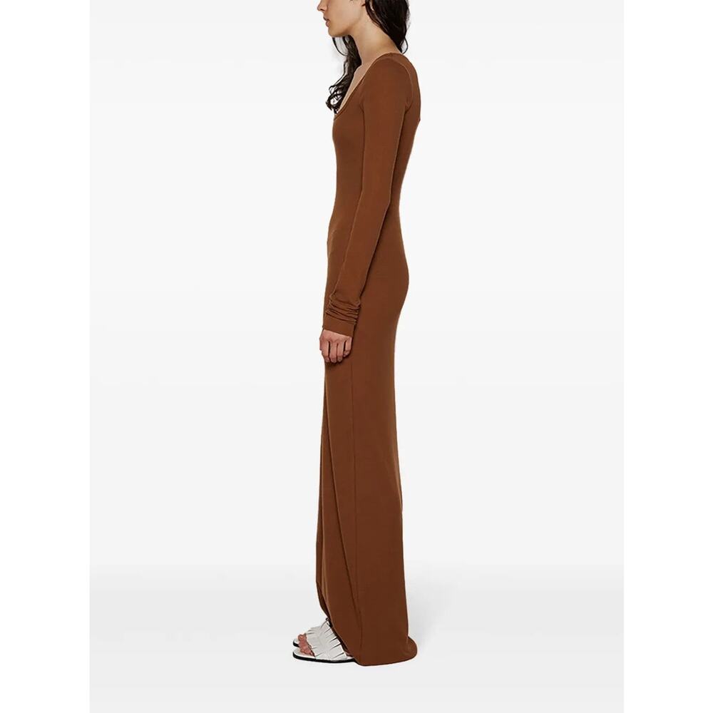 Terne Square Neck Long Sleeves Maxi Dress - S - image 4